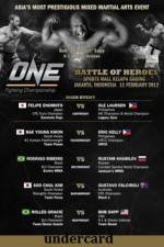 Watch ONE FC 2 Battle of Heroes Undercard Zumvo