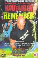 Watch ECW - November To Remember '99 Zumvo