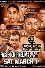 Watch Cage Warriors 65 Facebook prelims Zumvo